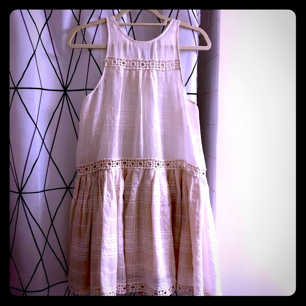 NWT Zimmerman ivory dress w/ lined skirt